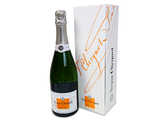 Gift Accessories - Veuve Clicquot Demi-Sec White Label NV with Gift Box - OL1106A1 Photo