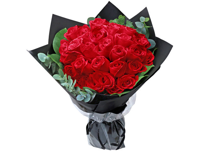 Valentines Day Flower n Gift - 30 Red Roses Simply Yours Flower SQ - L76604502V Photo