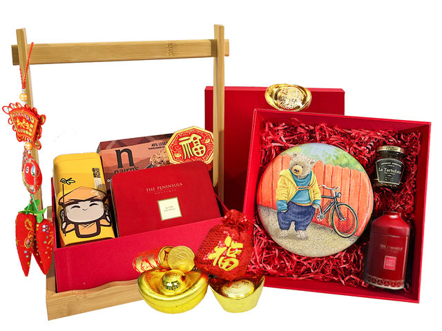 新年果籃Hamper - 農曆新年中國郵寄禮物籃 1227A8 - CHW1227A8 Photo